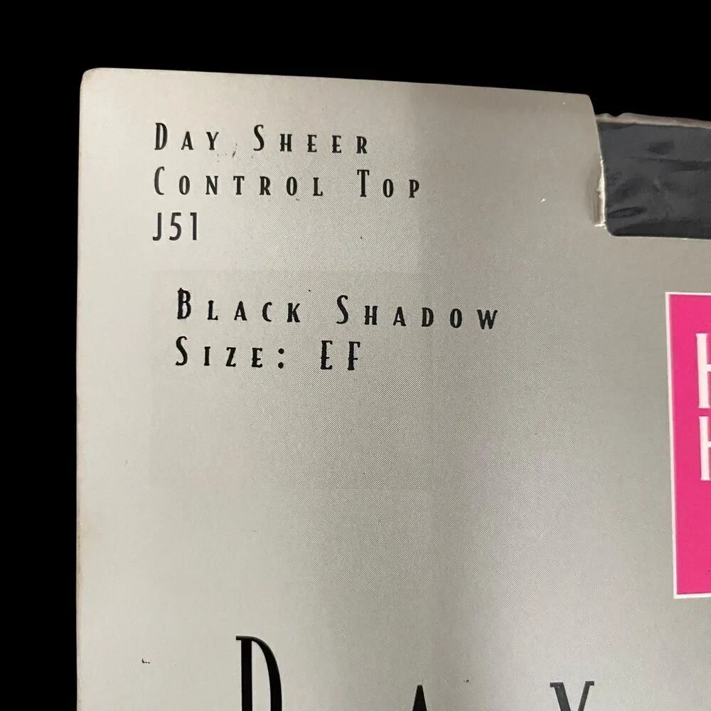 Hanes Her Way Day Sheer Control Top Pantyhose Womens EF Nude Black Shadow Lot 3